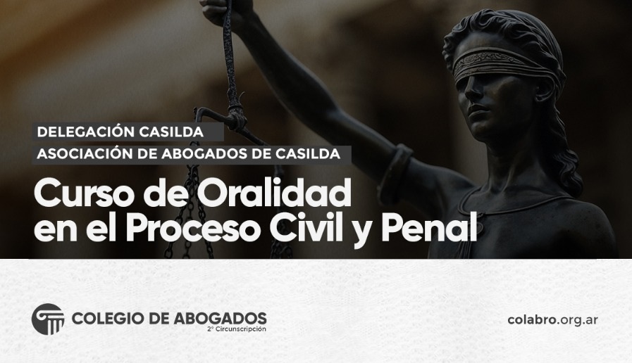Curso de Oralidad en el Proceso Civil y Penal - inicio 30/10/2025